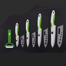 Load image into Gallery viewer, Ceramic Knives Set 3" 4" 5" 6" and Peeler